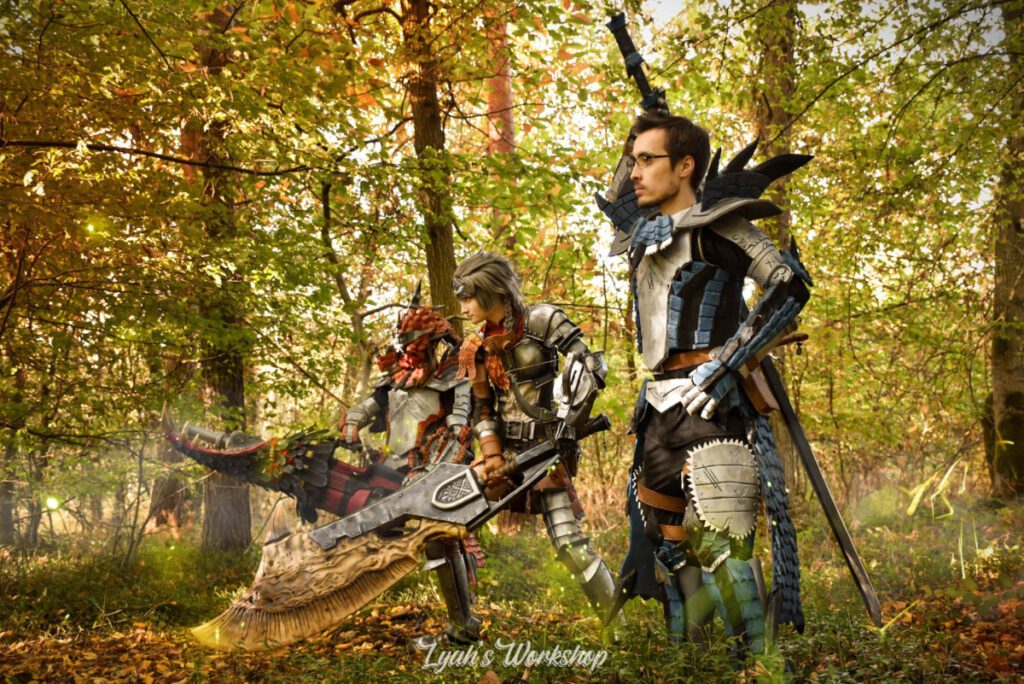 Lyah Cosplay en cosplay de l'armure Héritage de Monster Hunter